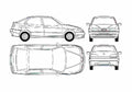 Blueprint alfa romeo 146 01 01 A4 Photo Print