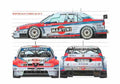Blueprint alfa romeo 155 v6 ti sportscar 01 01 A4 Photo Print