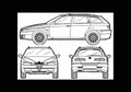 Blueprint alfa romeo 156 crosswagon q4 2005 01 A4 Photo Print