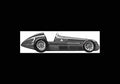 Blueprint alfa romeo 158 1950 01 A4 Photo Print