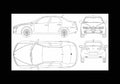 Blueprint alfa romeo 159 01 01 A4 Photo Print