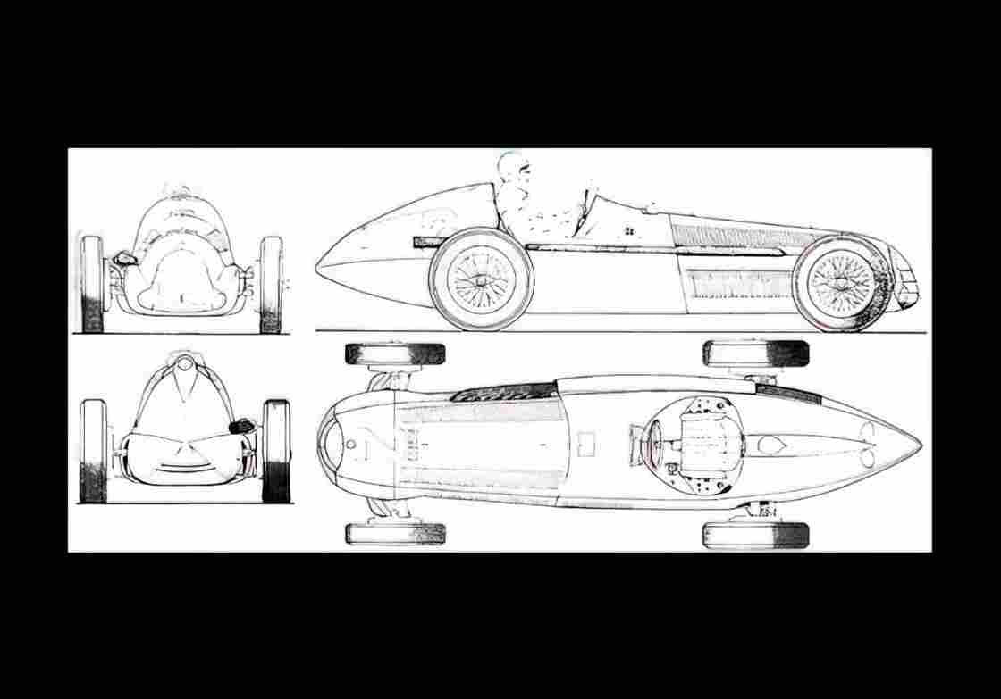 Blueprint alfa romeo 159 1951 01 01 A4 Photo Print