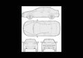 Blueprint alfa romeo 159 2006 01 A4 Photo Print
