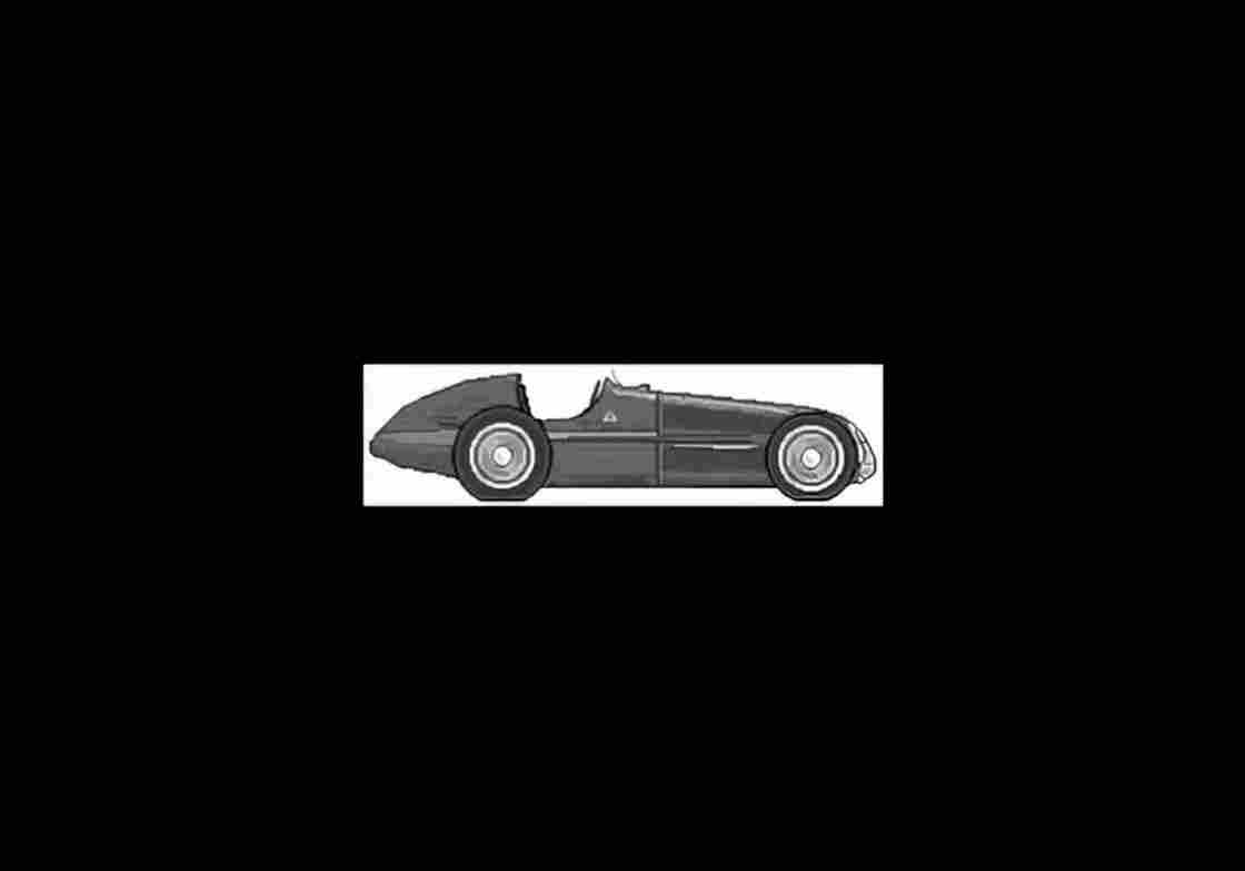 Blueprint alfa romeo 159 gp 1950 01 A4 Photo Print