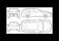 Blueprint alfa romeo 159 sportwagen 2007 01 A4 Photo Print