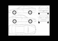 Blueprint alfa romeo 166 2003 01 01 A4 Photo Print
