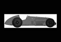 Blueprint alfa romeo 16c 316 1938 01 A4 Photo Print