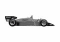 Blueprint alfa romeo 184t f1 1984 01 A4 Photo Print