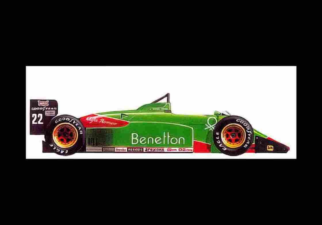 Blueprint alfa romeo 185t f1 1985 01 2) A4 Photo Print