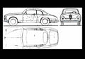 Blueprint alfa romeo 1900 coupe 1950 2 01 01 A4 Photo Print