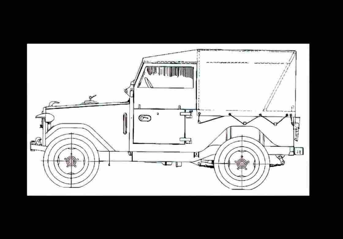 Blueprint alfa romeo 1900m matta 01 01 A4 Photo Print