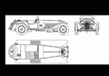 Blueprint alfa romeo 23 spider 1931 01 A4 Photo Print