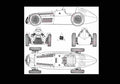 Blueprint alfa romeo type 158 1 01 01 A4 Photo Print