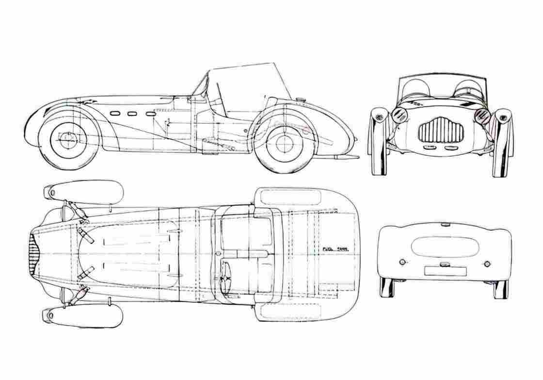 Blueprint allard j2x 01 A4 Photo Print