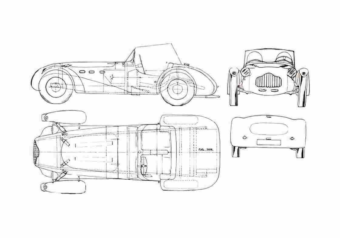 Blueprint allard j2x comp 01 A4 Photo Print