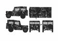 Blueprint am general m151 mutt 01 A4 Photo Print