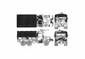 Blueprint am general m35a2 25 ton 01 A4 Photo Print