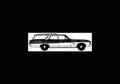 Blueprint amc ambassador brougham station wagon 1971 01 A4 Photo Print