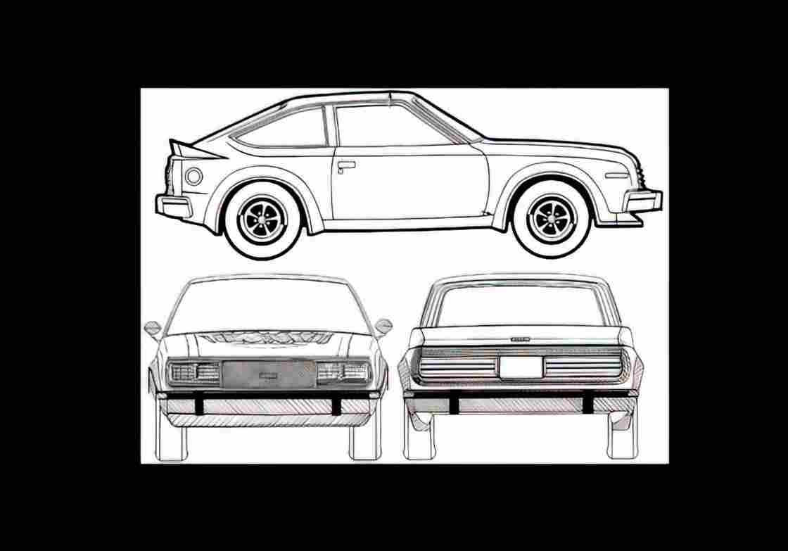 Blueprint amc amx 1980 01 A4 Photo Print
