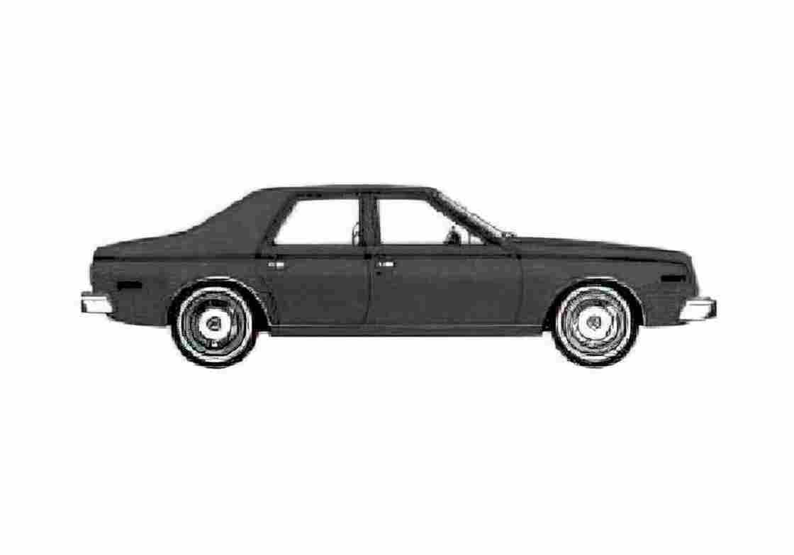 Blueprint amc concord 4 door sedan 1978 01 A4 Photo Print