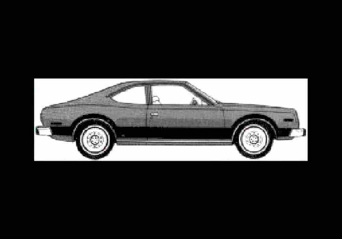 Blueprint amc concord coupe 1978 01 A4 Photo Print