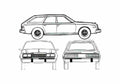Blueprint amc concord wagon 1980 01 A4 Photo Print