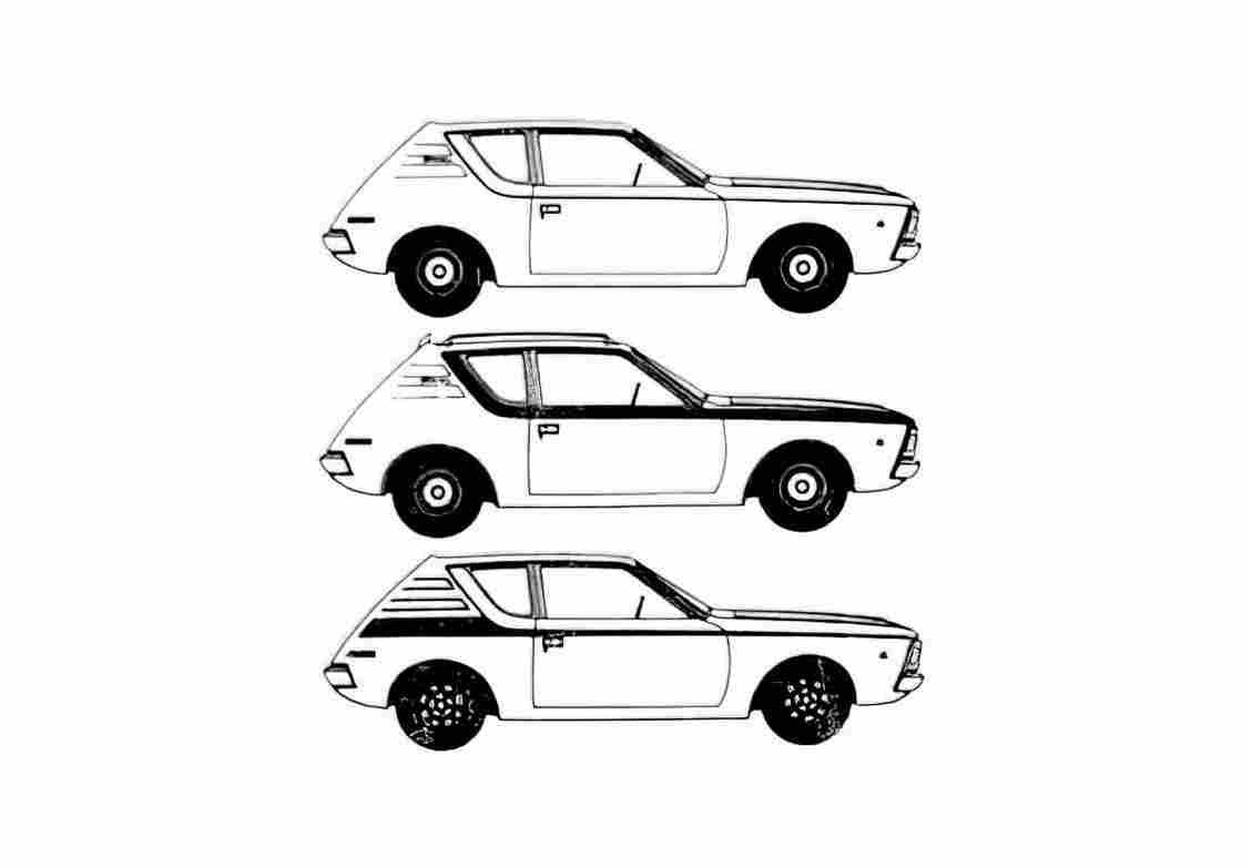 Blueprint amc gremlin 1971 01 A4 Photo Print
