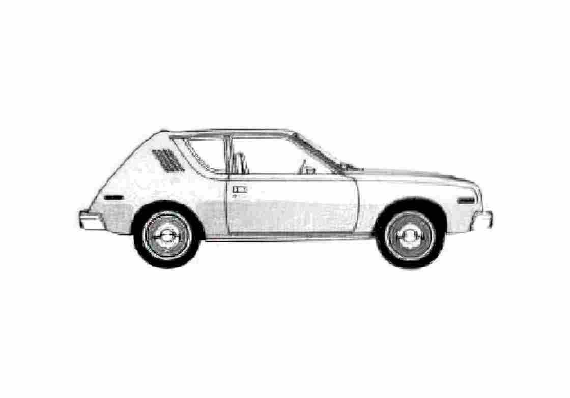 Blueprint amc gremlin 1978 01 A4 Photo Print