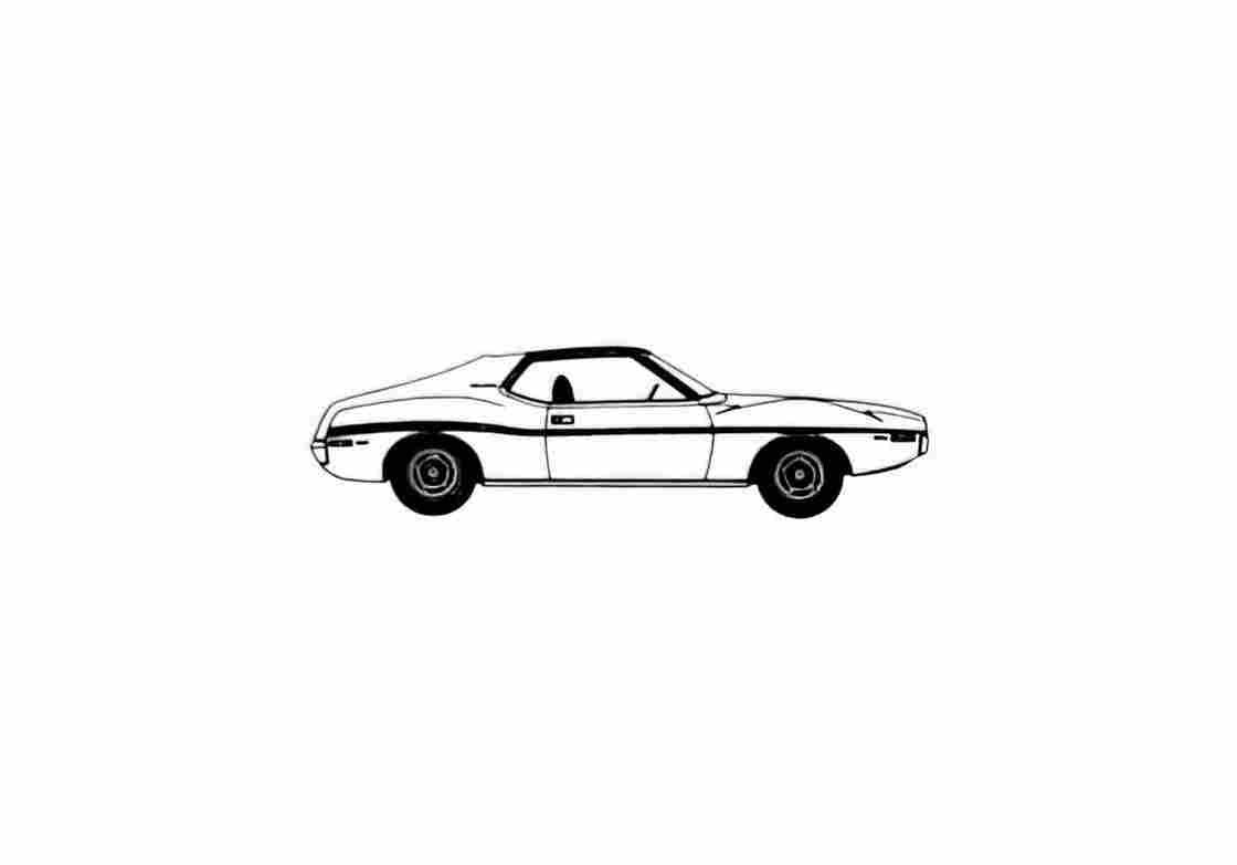 Blueprint amc javelin sst 1971 01 A4 Photo Print
