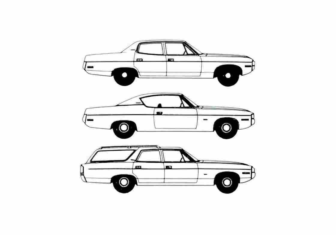 Blueprint amc matador 1971 01 A4 Photo Print
