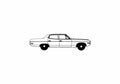 Blueprint amc matador 4 door sedan 1971 01 A4 Photo Print