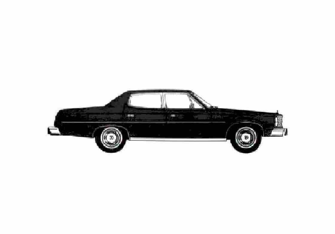 Blueprint amc matador 4 door sedan 1978 01 A4 Photo Print
