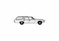 Blueprint amc matador station wagon 1971 01 A4 Photo Print