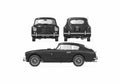 Blueprint aston martin db2 4 mkii2 1957 01 A4 Photo Print