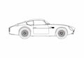 Blueprint aston martin db4gtz zagato 1962 01 A4 Photo Print