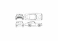 Blueprint aston martin db5 1965 01 A4 Photo Print