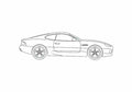 Blueprint aston martin db7 gt 2003 01 A4 Photo Print