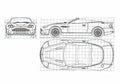 Blueprint aston martin db7 zagato convertible 01 A4 Photo Print