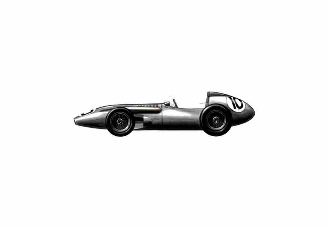 Blueprint aston martin dbr4 f1 gp 1959 01 A4 Photo Print