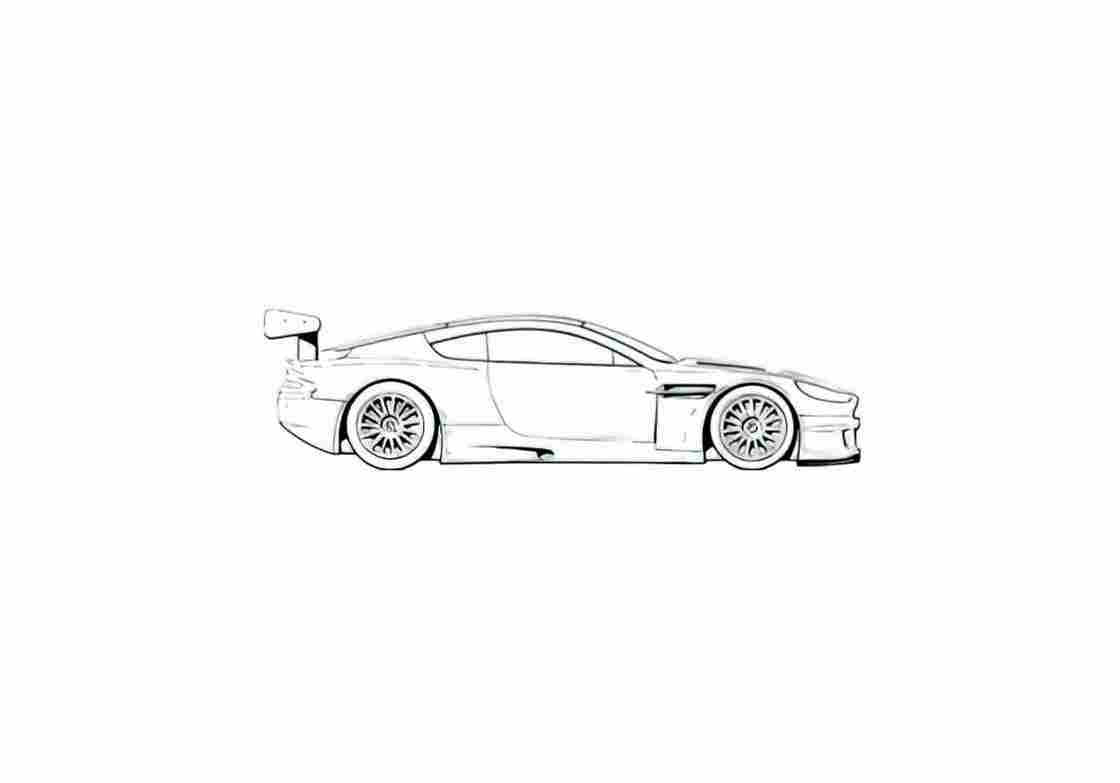 Blueprint aston martin dbr9 2005 le mans 01 A4 Photo Print