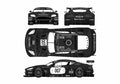 Blueprint aston martin dbr9 lemans 2006 works no007 01 A4 Photo Print