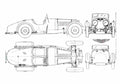 Blueprint aston martin ulser replica 01 A4 Photo Print