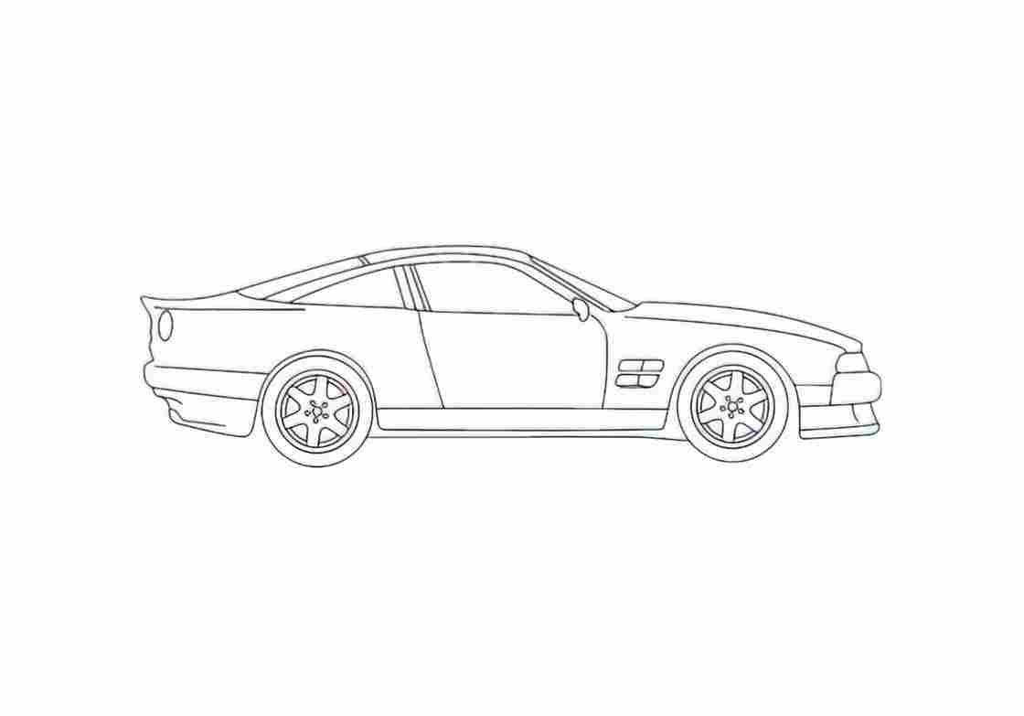 Blueprint aston martin v8 vantage 1993 01 A4 Photo Print