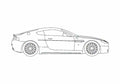 Blueprint aston martin vantage gt4 2009 01 A4 Photo Print