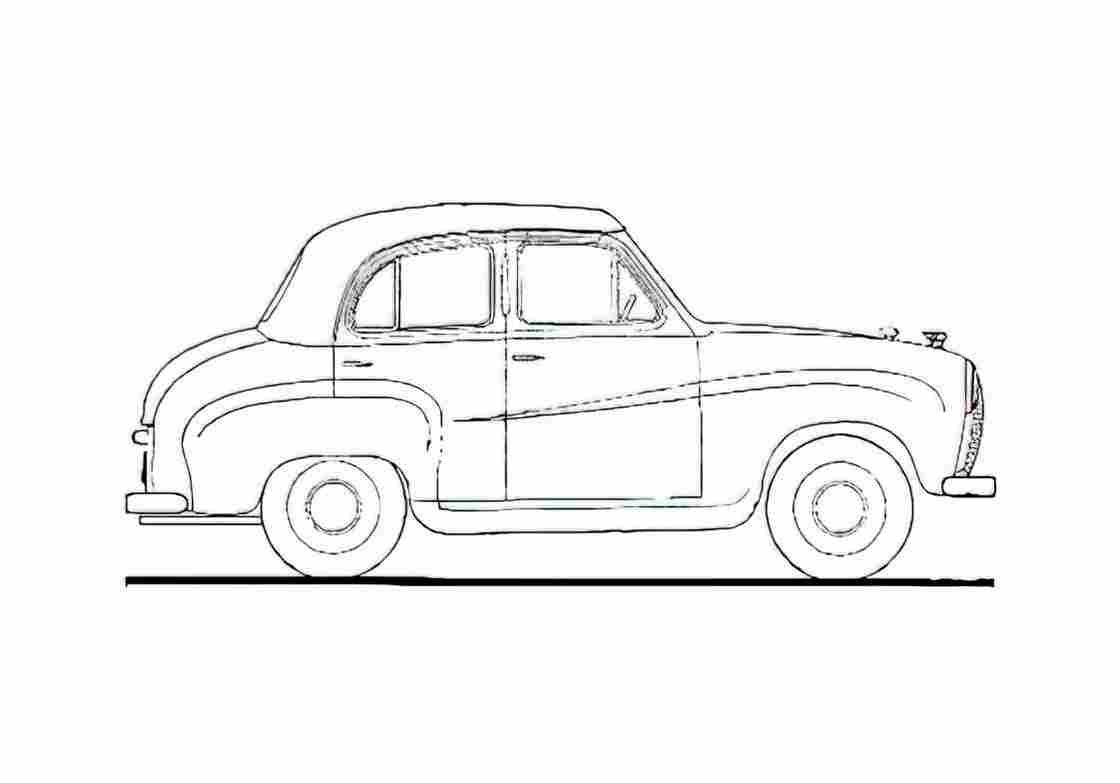 Blueprint ausin a30 4 door 1952 01 A4 Photo Print