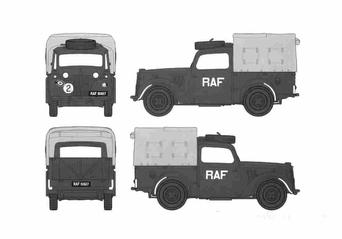 Blueprint austin 10hp light utility truck tilly 3 01 A4 Photo Print