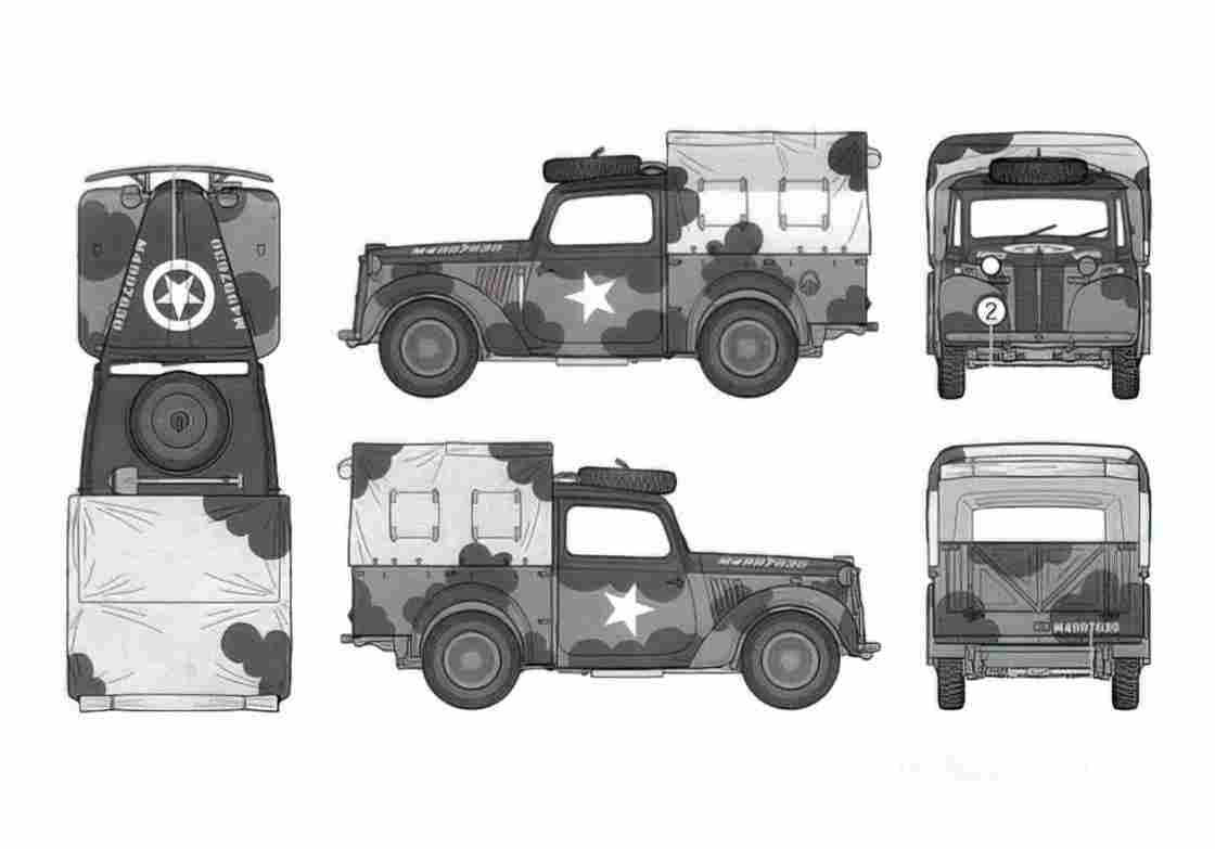 Blueprint austin 10hp yg light utility tilly 2 01 A4 Photo Print