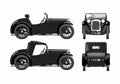 Blueprint austin 7 nippy 1934 01 A4 Photo Print