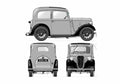 Blueprint austin 7 ruby 1935 01 A4 Photo Print