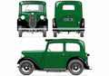 Blueprint austin 7 ruby 1937 41922 A4 Photo Print
